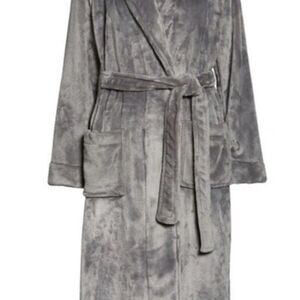Nordstrom Fleece Luxurious Gray Plush Robe